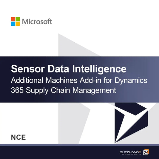 Sensor Data Intelligence Additional Machines Add-in for Dynamics 365 Supply Chain Management (NCE)